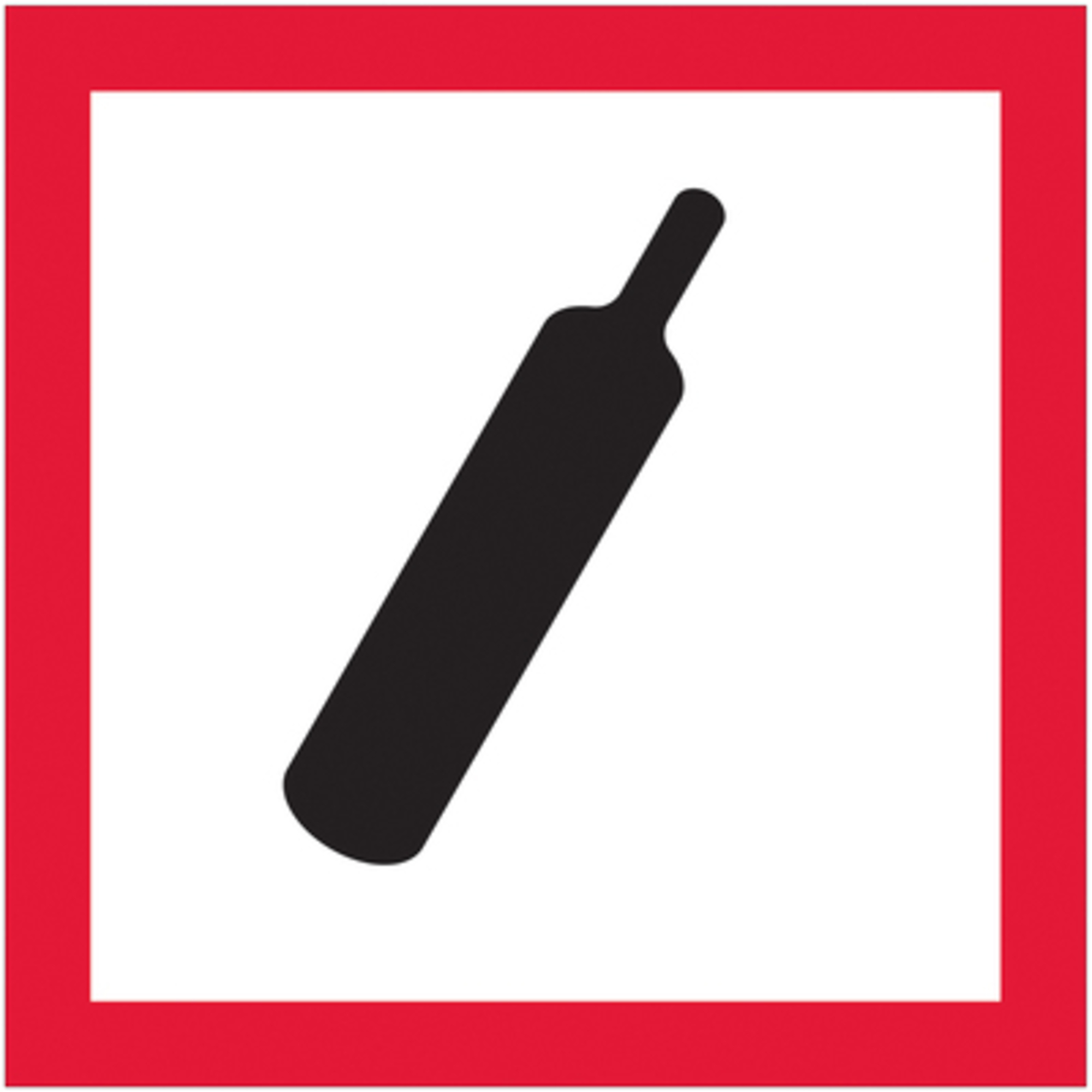 Stock Packaging Gas Cylinder Labels — 2in. x 2in., 500 Pcs, Model# DL4243